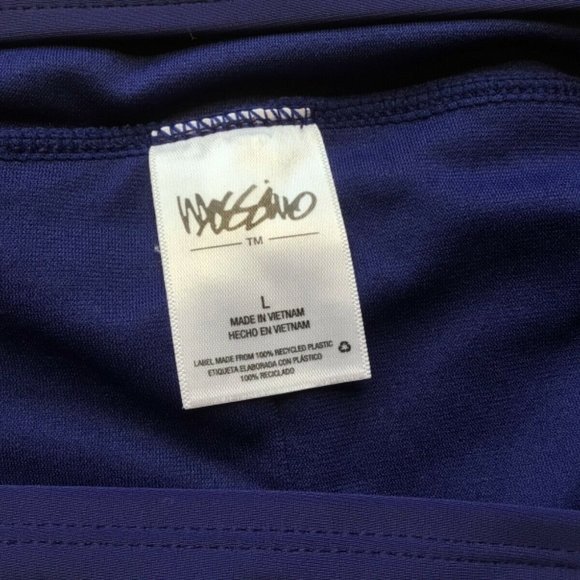 NWT - Mossimo Women's Swim Shorts blue Large - Picture 3 of 4